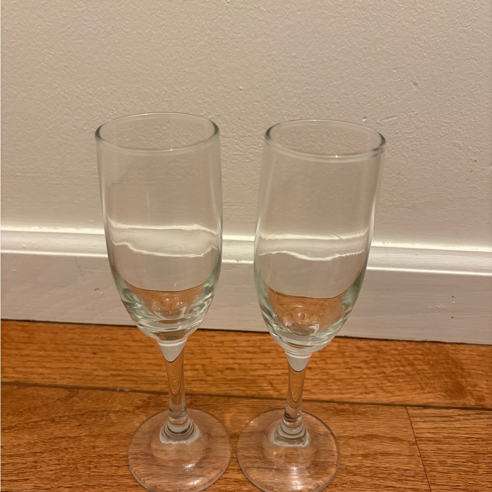 Elegant Champagne Flutes Set of 2